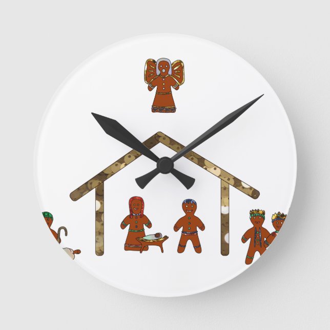 Horloge Ronde fête de Noël (Recto)