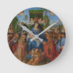 Horloge Ronde Fête des Garlands Roses, 1506 (huile sur bois)