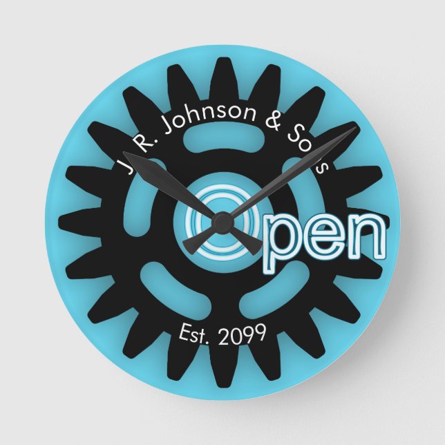 Horloge Ronde Fête des pères Père & Fils Mécanique Open Est. (Recto)