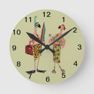Horloge Ronde Feu de Wall Clock