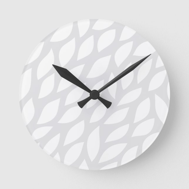 Horloge Ronde feuille d'arbre (Recto)