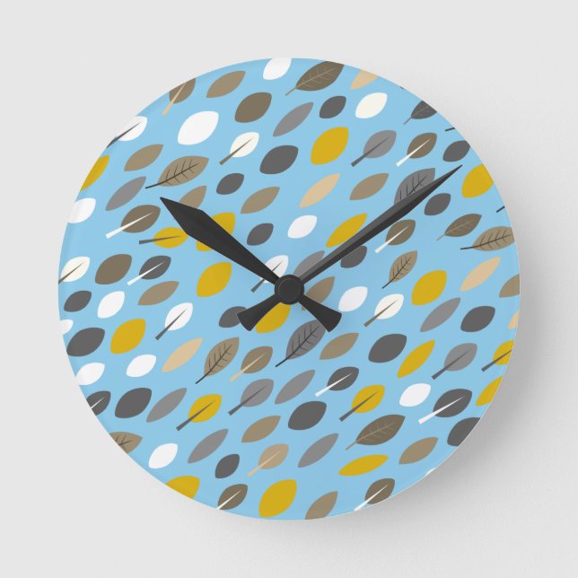 Horloge Ronde Feuilles d'automne (Recto)