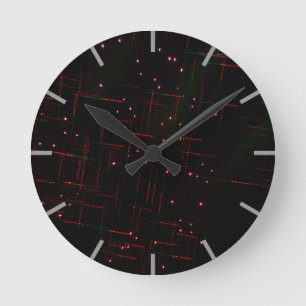 Horloge Ronde Feux d'artifice à travers des lunettes 3D 6