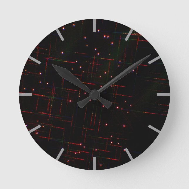 Horloge Ronde Feux d'artifice à travers des lunettes 3D 6 (Recto)