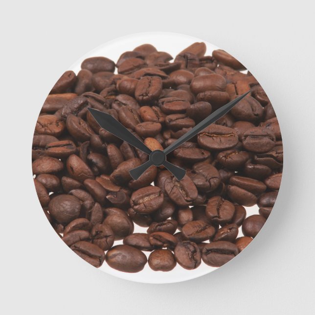 Horloge Ronde Fèves de café (Recto)
