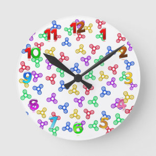 Horloge Ronde Fidget Spinners