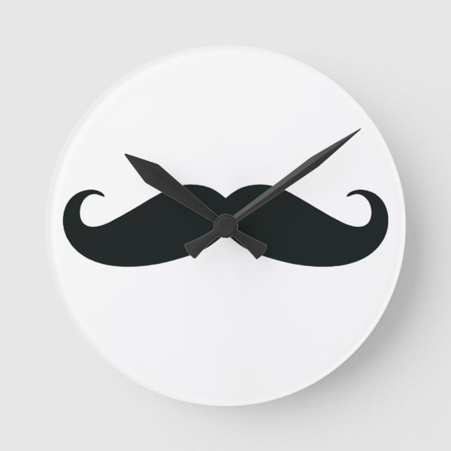 Horloge Ronde Fier de mon Stache….Moustache (Recto)