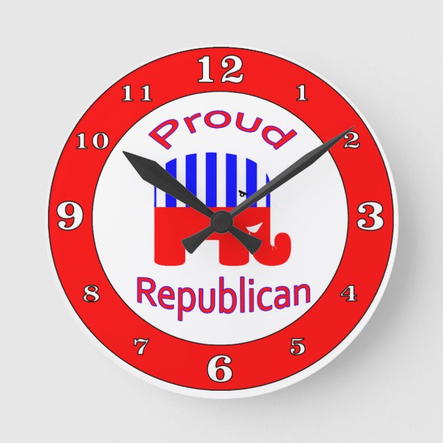 Horloge Ronde Fier républicain numéroté (Recto)