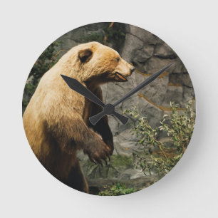 Horloge Ronde Fière Ours