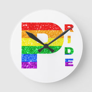 HORLOGE RONDE "FIERTE" ARC-EN-CIEL #3