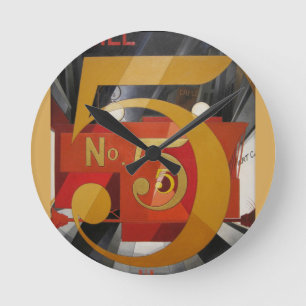 Horloge Ronde Figure de Cudern Art moderne
