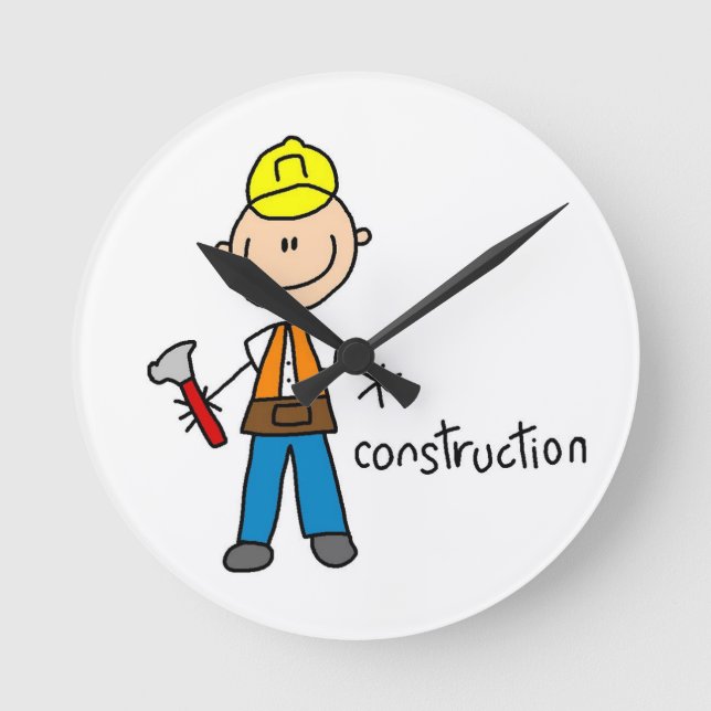 Horloge Ronde Figure de stylet de construction (Recto)