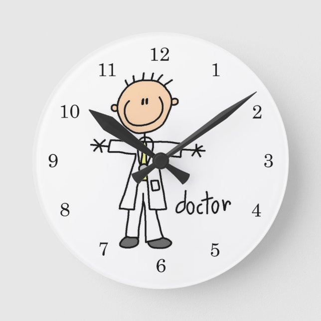 Horloge Ronde Figure Docteur Stick (Recto)