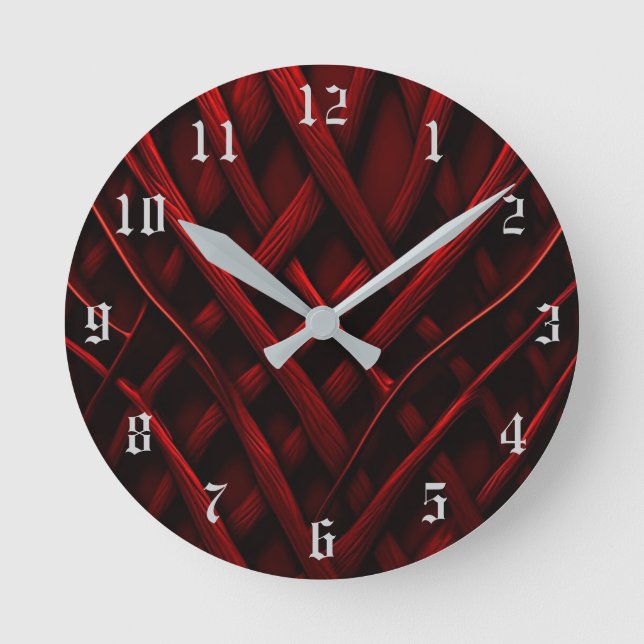 Horloge Ronde Fil rouge enchaîné (Recto)