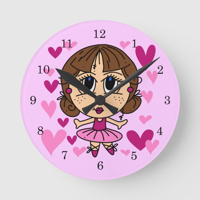 Horloge Ronde Fille de ballerine (Recto)