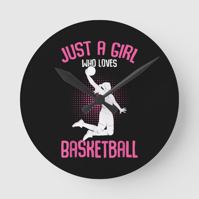 Horloge Ronde Fille de basketball Femmes (Recto)