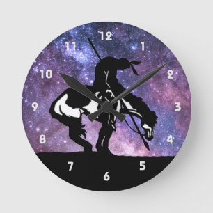 Horloge Ronde Fin de l'horloge murale Silhouette du sentier