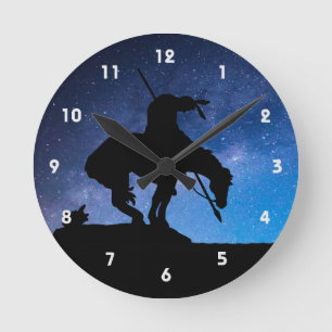 Horloge Ronde Fin de l'horloge murale Silhouette du sentier