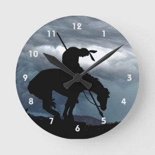 Horloge Ronde Fin de l'horloge murale Silhouette du sentier