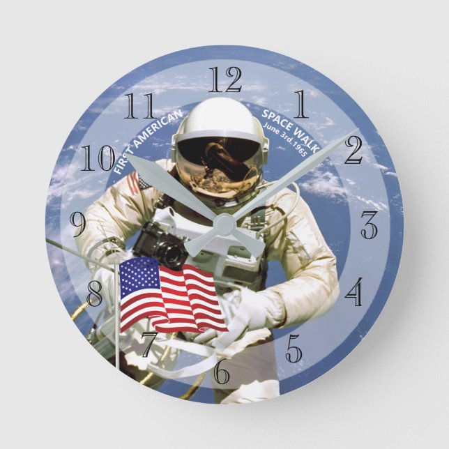 Horloge Ronde First American Astronaut Space Walk (Recto)