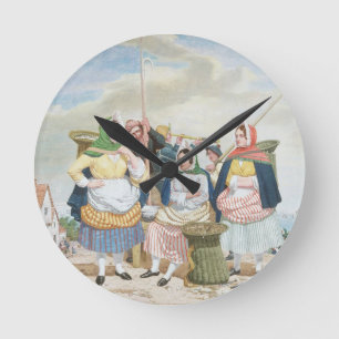 Horloge Ronde Fish Market by the Sea, c.1860 (oil on canvas)