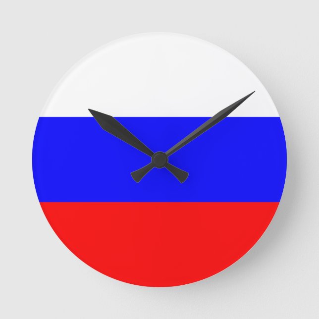 Horloge Ronde Flag of Russia Wall Clock (Recto)