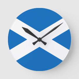 Horloge Ronde Flag of Scotland Wall Clock