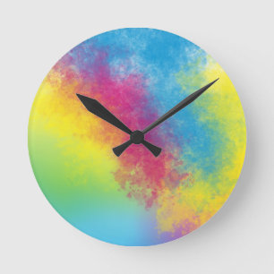 Horloge Ronde flash de couleur