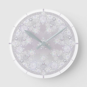 Horloge Ronde Flèche blanche