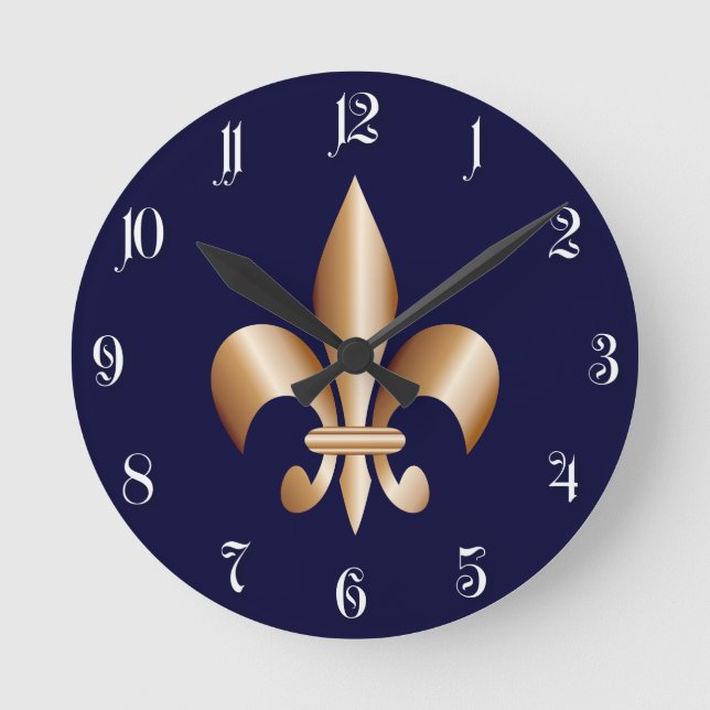 Horloge Ronde Fleur de lis (Recto)