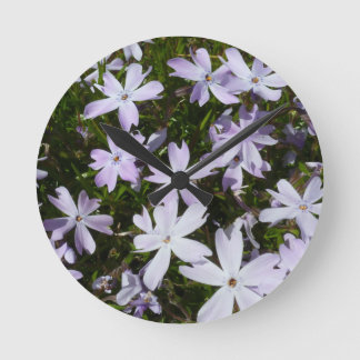 Horloge Ronde Fleur de Phlox