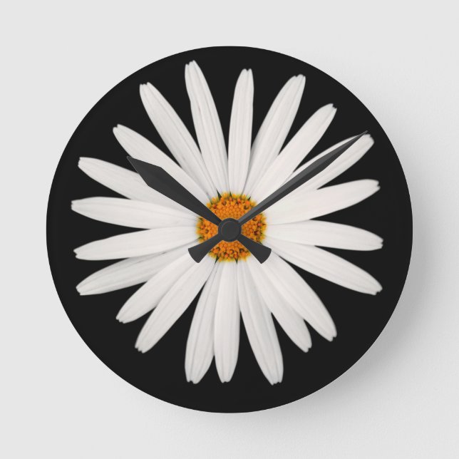 Horloge Ronde Fleur marguerite (Recto)