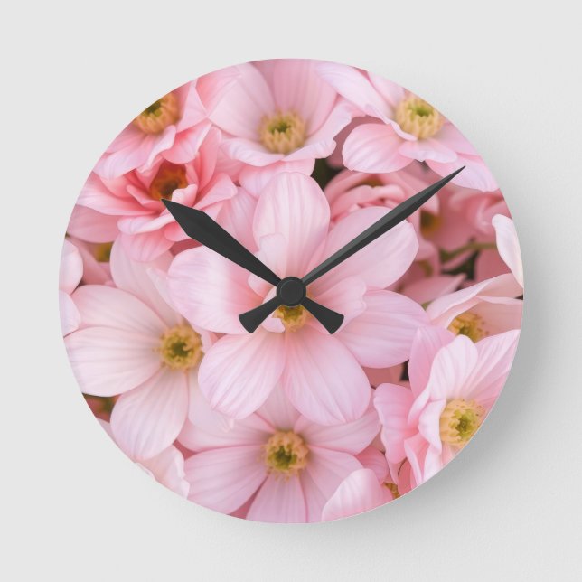 Horloge Ronde fleurs (Recto)