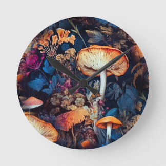 Horloge Ronde Fleurs art nature