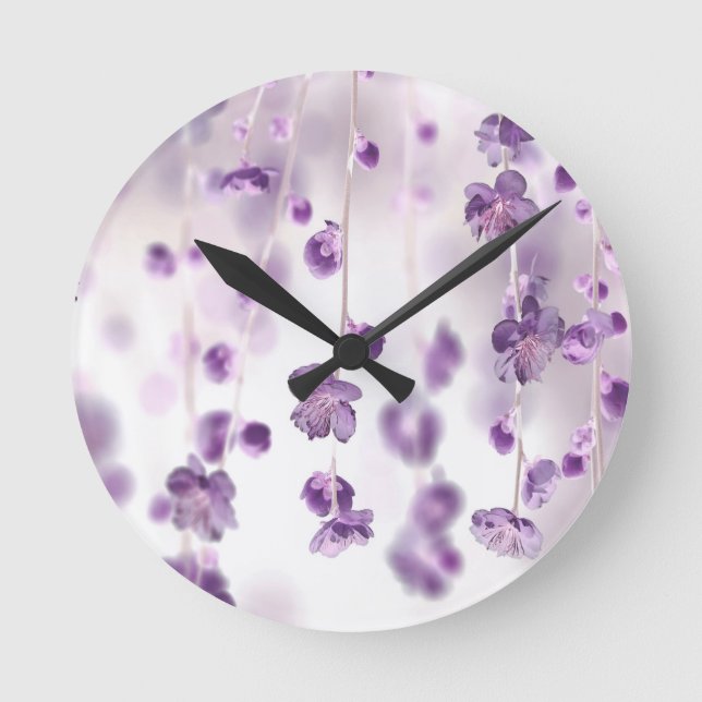 Horloge Ronde Fleurs de cerisiers (Recto)