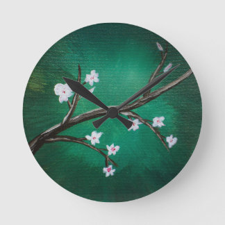 Horloge Ronde Fleurs de cerisiers