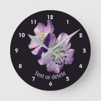 Fleurs de Géranium Sauvage Violet Personnalisées