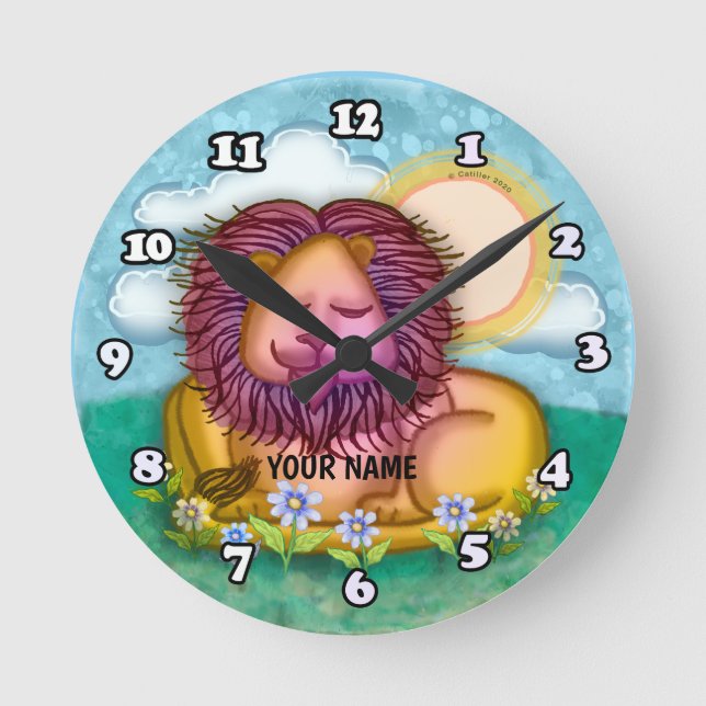 Horloge Ronde Fleurs de Lion (Recto)