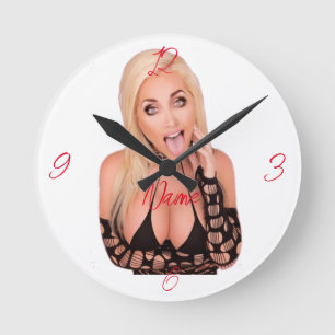 Horloge Ronde Flirty blonde Thunder_Cove