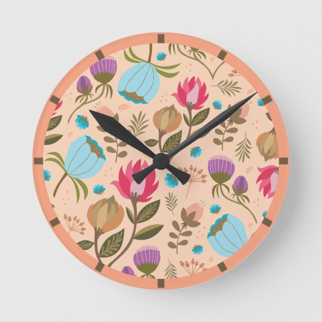 Horloge Ronde Floral (Recto)