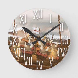 Horloge Ronde Flotte Viking Invasion