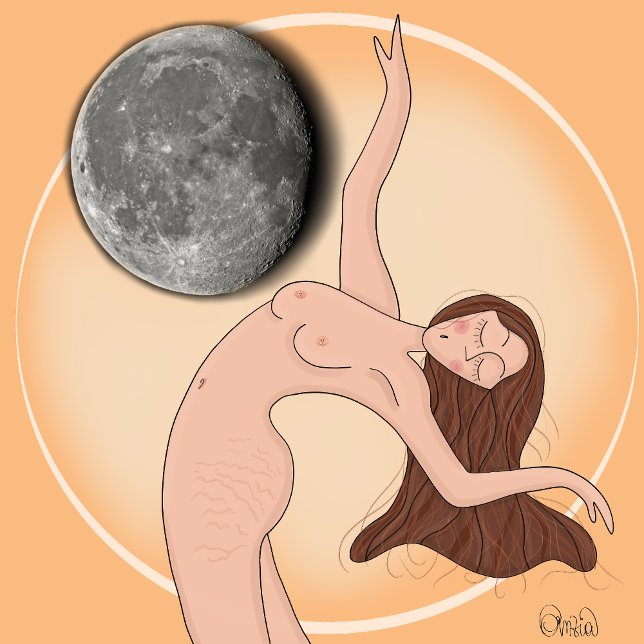 Horloge Ronde Flow of Time – Artistic Woman Wall Clock (No AI) (Créateur téléchargé)