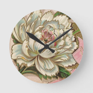 Horloge Ronde Flower