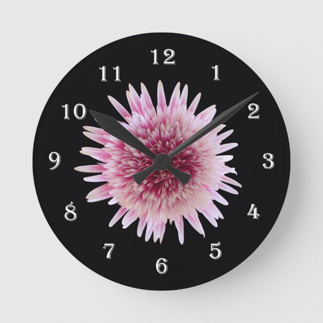 Horloge Ronde Flower Gerber Daisy Wall (Recto)