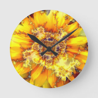 Horloge Ronde Flower of the Sun