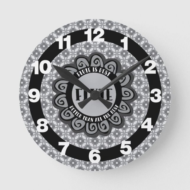 Horloge Ronde Flute est le meilleur (Recto)