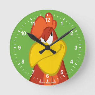 Horloge Ronde Foghorn Leghorn   Mauvais regard