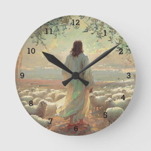 Horloge Ronde Foi de la résurrection catholique Jésus-Christ  