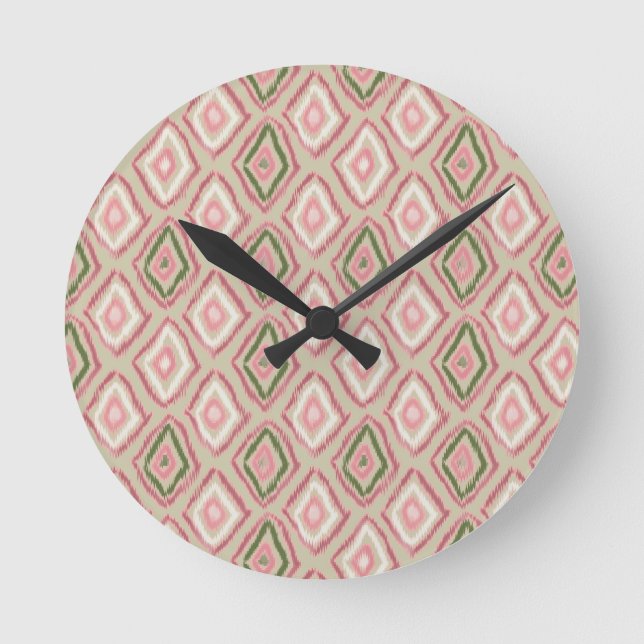 Horloge Ronde folk, ikat motif (Recto)