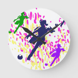 HORLOGE RONDE FOOTBALL